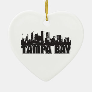 Tampa Bay Skyline Ceramic Tree Decoration