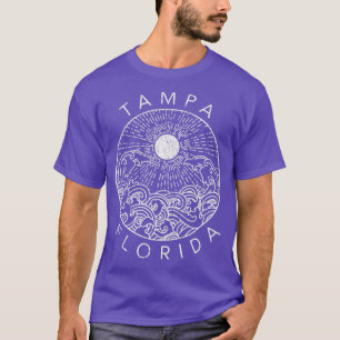 Tampa Beach Florida Vacation Ocean Retro Souvenir T-Shirt