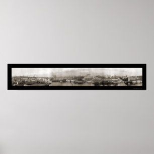 Tampa FL Waterfront Photo 1913 Poster