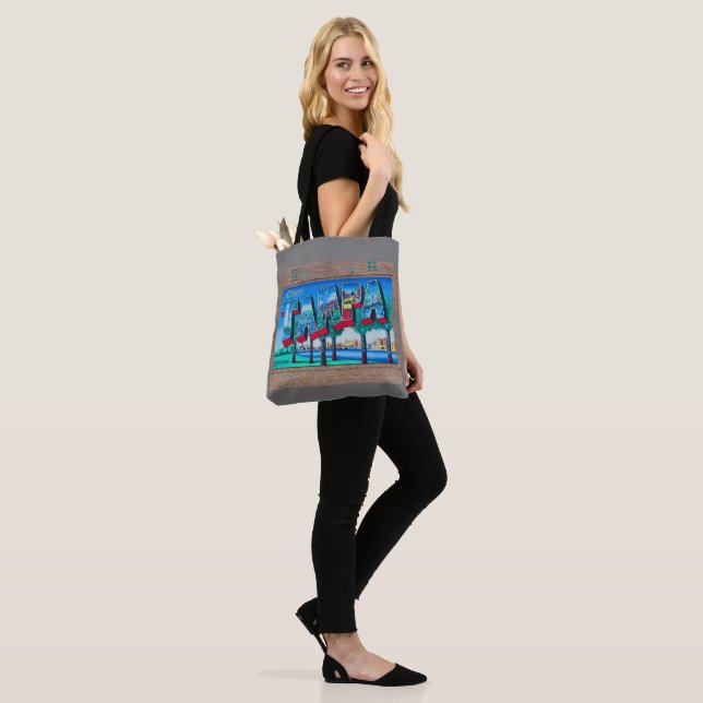 Tampa, Florida All-Over-Print Tote, Shoulder Tote (On Model)