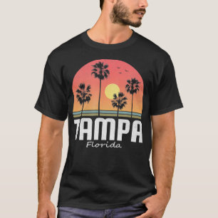 Tampa Florida Beach Palm Sunset Gift Women Men Ki T-Shirt