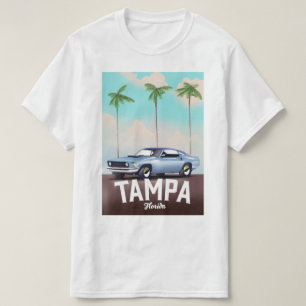 Tampa Florida car travel poster T-Shirt