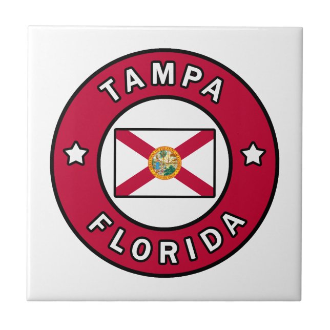 Tampa Florida Ceramic Tile (Front)