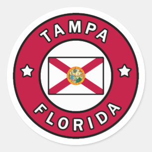 Tampa Florida Classic Round Sticker
