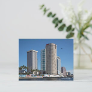 Tampa Florida Downtown Buildings Holiday Postcard