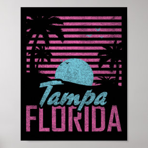 Tampa Florida Fl Citrus State Miami Vibes Beach Va Poster