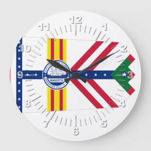 Tampa (Florida) flag Large Clock