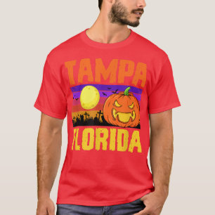 Tampa Florida Happy Halloween Party Local City Pri T-Shirt