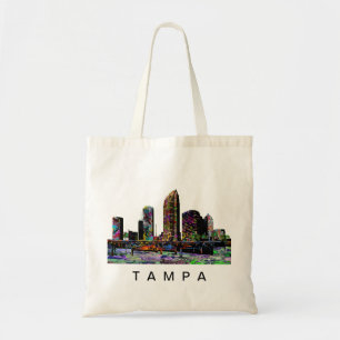 Tampa, Florida in graffiti Tote Bag