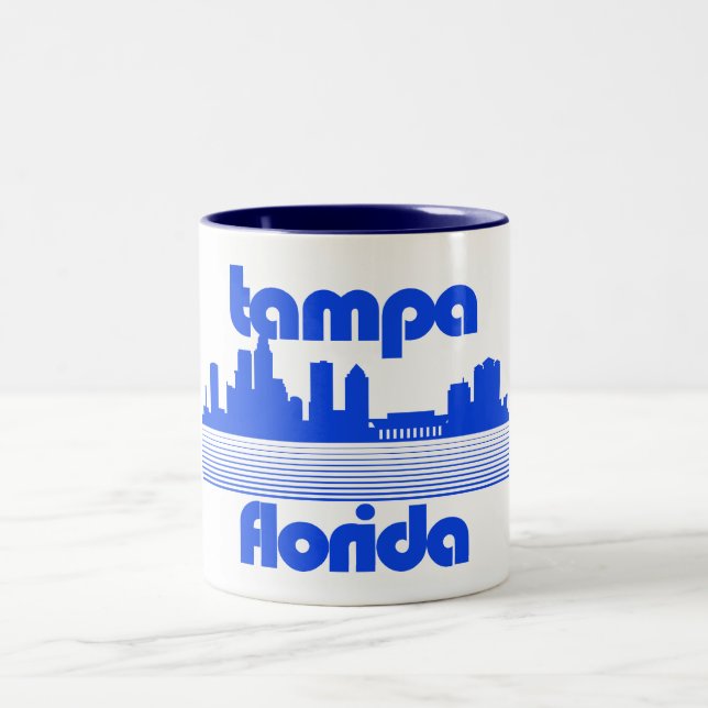 Tampa Florida Two-Tone Coffee Mug (Center)