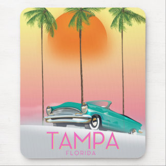 Tampa Florida Vintage style travel poster Mouse Pad