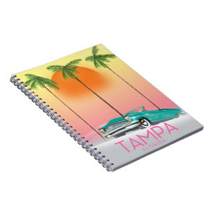 Tampa Florida Vintage style travel poster Notebook
