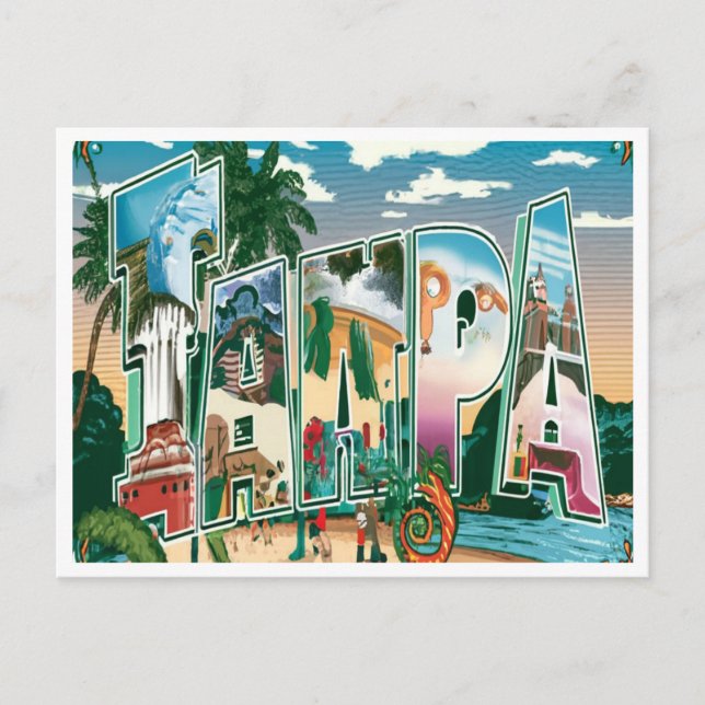 Tampa, Florida Vintage Travel Postcard (Front)