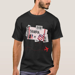 Tampa Girl  Tampa Boarding Pass T-Shirt