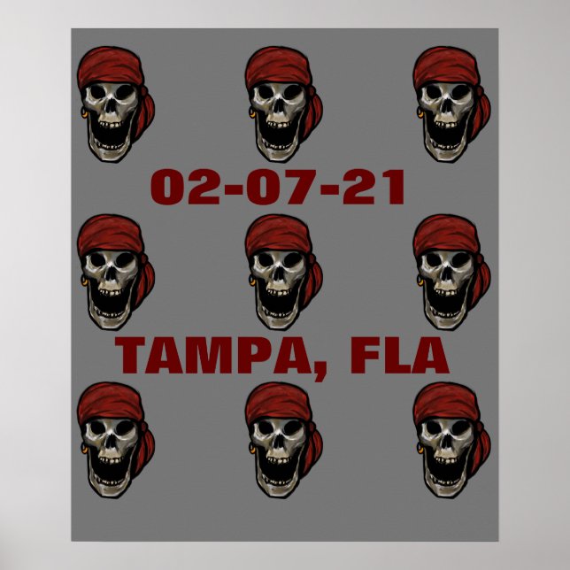 TAMPA SKULLS POSTER (Front)