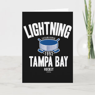 Tampa Y Lightning Hockey Puck Black Officially Lic Card