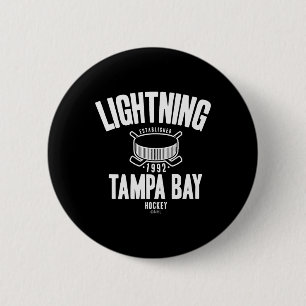 Tampa Y Lightning Hockey Puck Blue Officially Lice 6 Cm Round Badge