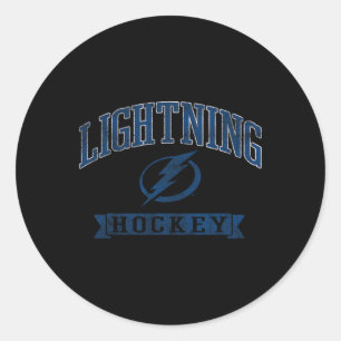 Tampa Y Lightning Vintage Hockey Gray Officially L Classic Round Sticker