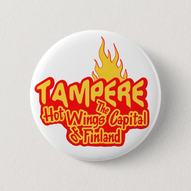 Tampere Hot Wings button (Front)