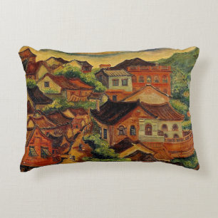 Tamsui & Chen Cheng-Po /Taiwan vintage art Decorative Cushion