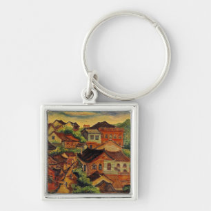 Tamsui & Chen Cheng-Po /Taiwan vintage art Key Ring