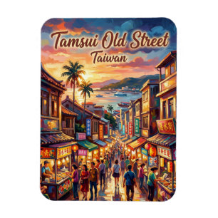 Tamsui Old Street Taiwan Magnet