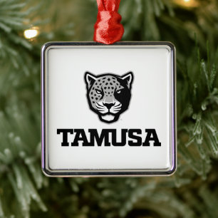 TAMUSA Jaguars Metal Ornament