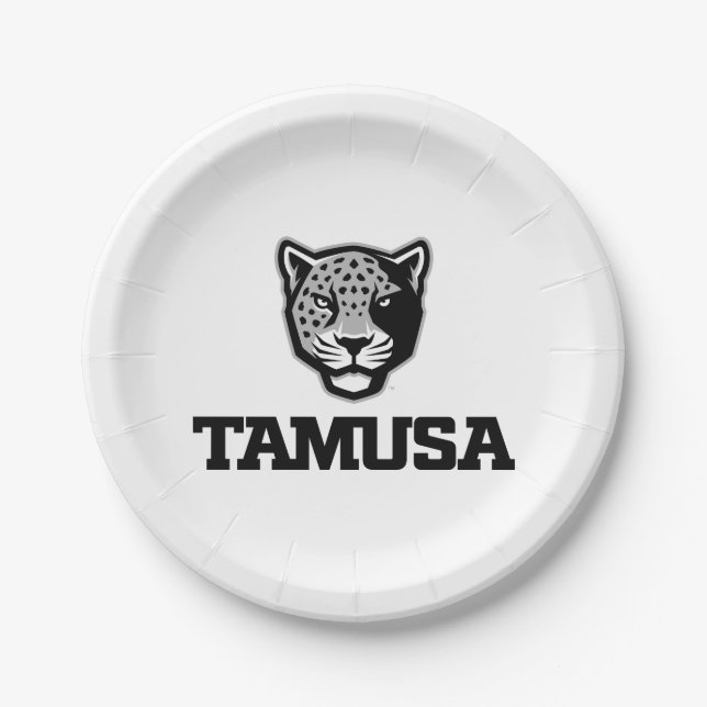 TAMUSA Jaguars Paper Plate (Front)