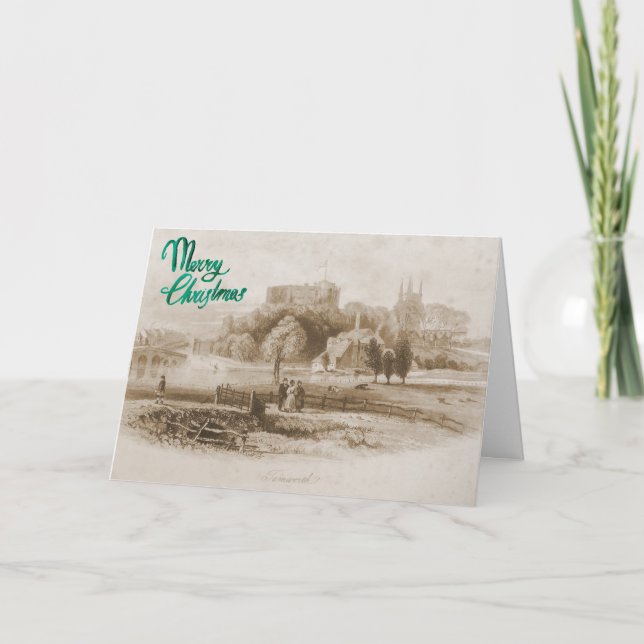 Tamworth Castle & Mill Christmas Card (Front)