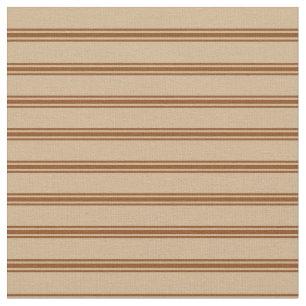 Tan and Brown Lines/Stripes Pattern Fabric