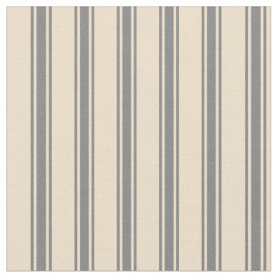 Tan and Grey Stripes/Lines Pattern Fabric