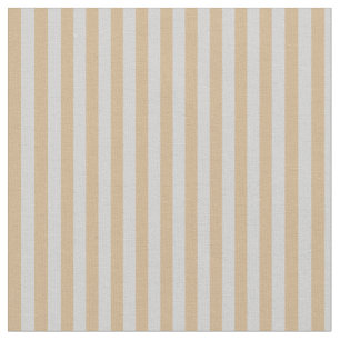 Tan and Light Grey Coloured Stripes Fabric