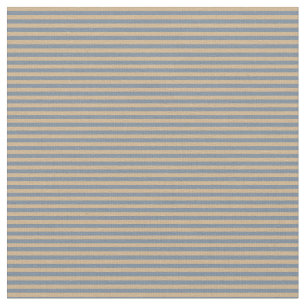 Tan and Light Slate Grey Stripes Pattern Fabric