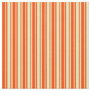 Tan and Red Striped/Lined Pattern Fabric