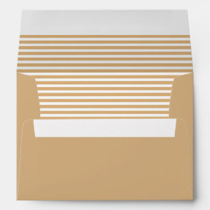 Tan and White Striped Envelopes