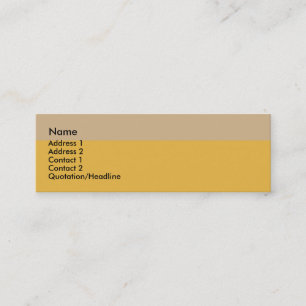 Tan Border Business Card