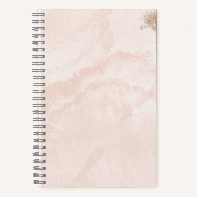 Tan & Brown Splatter Notebook (Front)