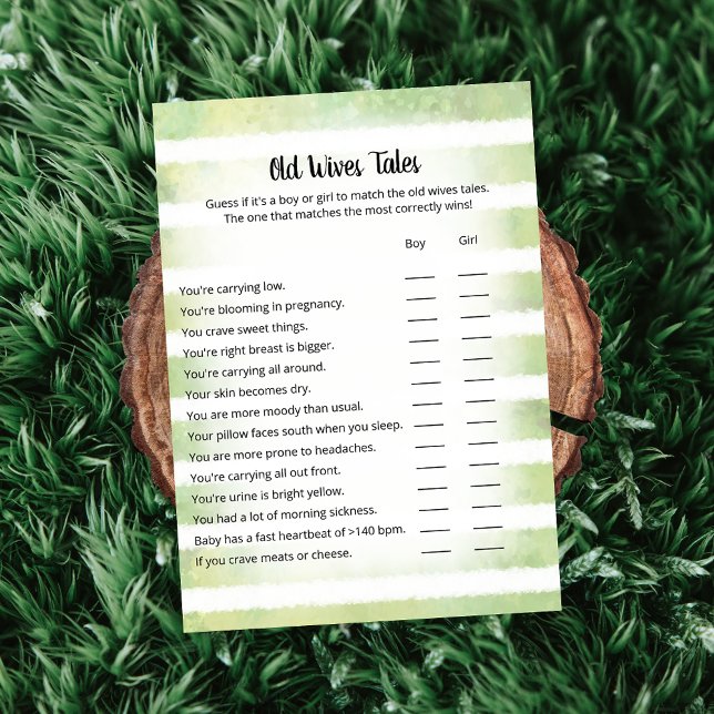 Tan Bunny Green Old Wives Tales Game Card (Creator Uploaded)