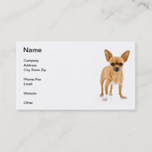 Tan Chihuahua Business Card