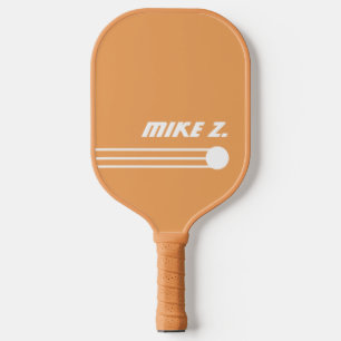 Tan Colour PickleBall Paddle with Player's Name