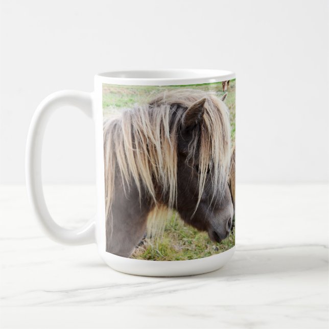 Tan Coloured Shetland Pony, Coffee Mug (Left)