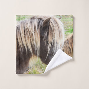 Tan Coloured Shetland Pony, Wash Cloth