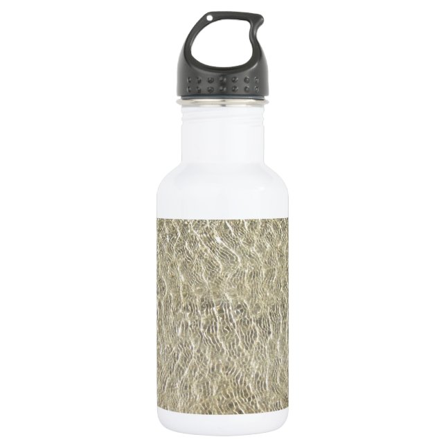 Tan Crocodile Leather Pattern 532 Ml Water Bottle (Front)