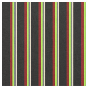 Tan, Dim Grey, Light Green, Maroon, and Black Fabric