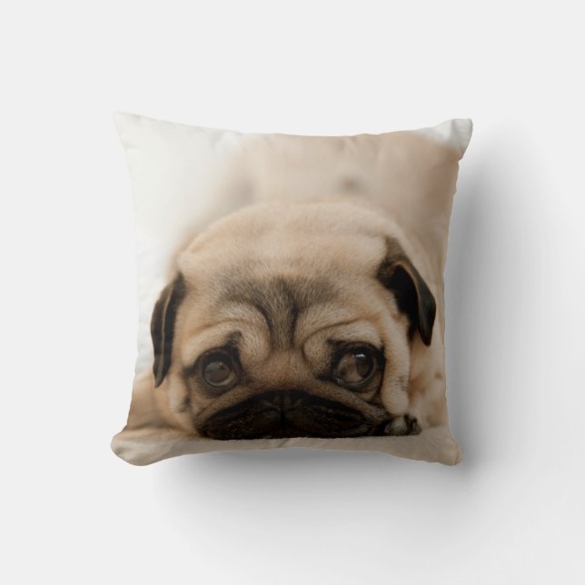Tan Female Pug Cushion (Front)