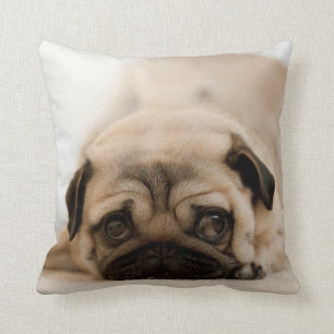 Tan Female Pug Cushion