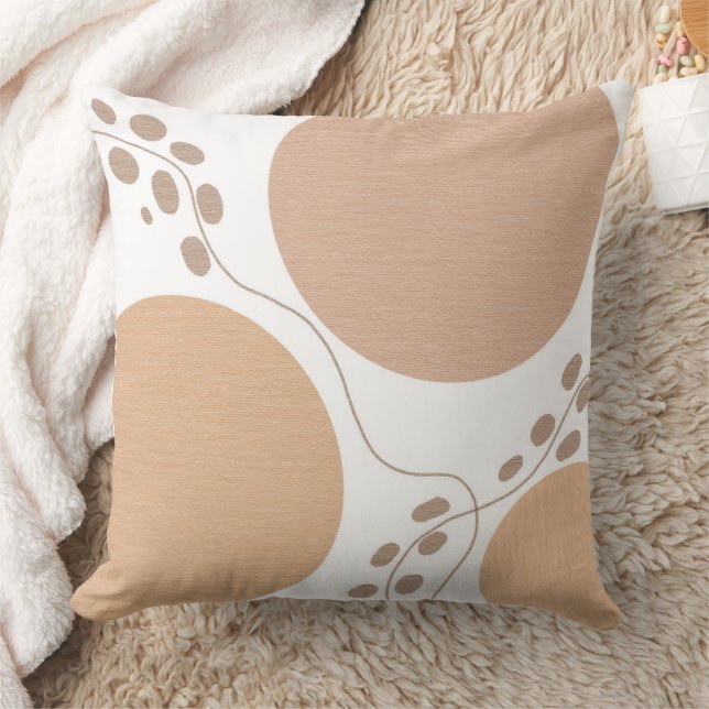 Tan Geometric Earth Tones   Cushion (Blanket)