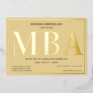 Tan Gold MBA Graduation