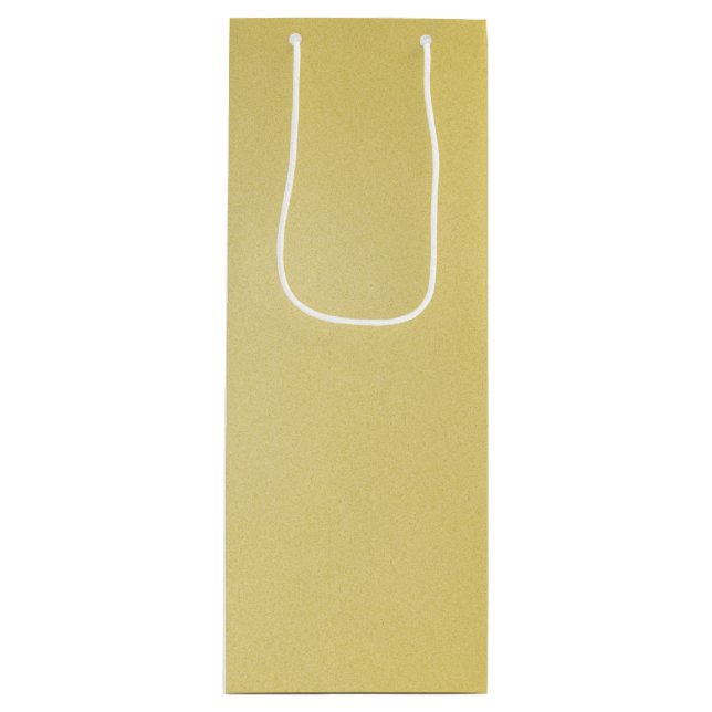 Tan Grainy Texture Look Wine Gift Bag (Front)