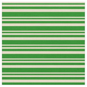 Tan & Green Coloured Lines Fabric
